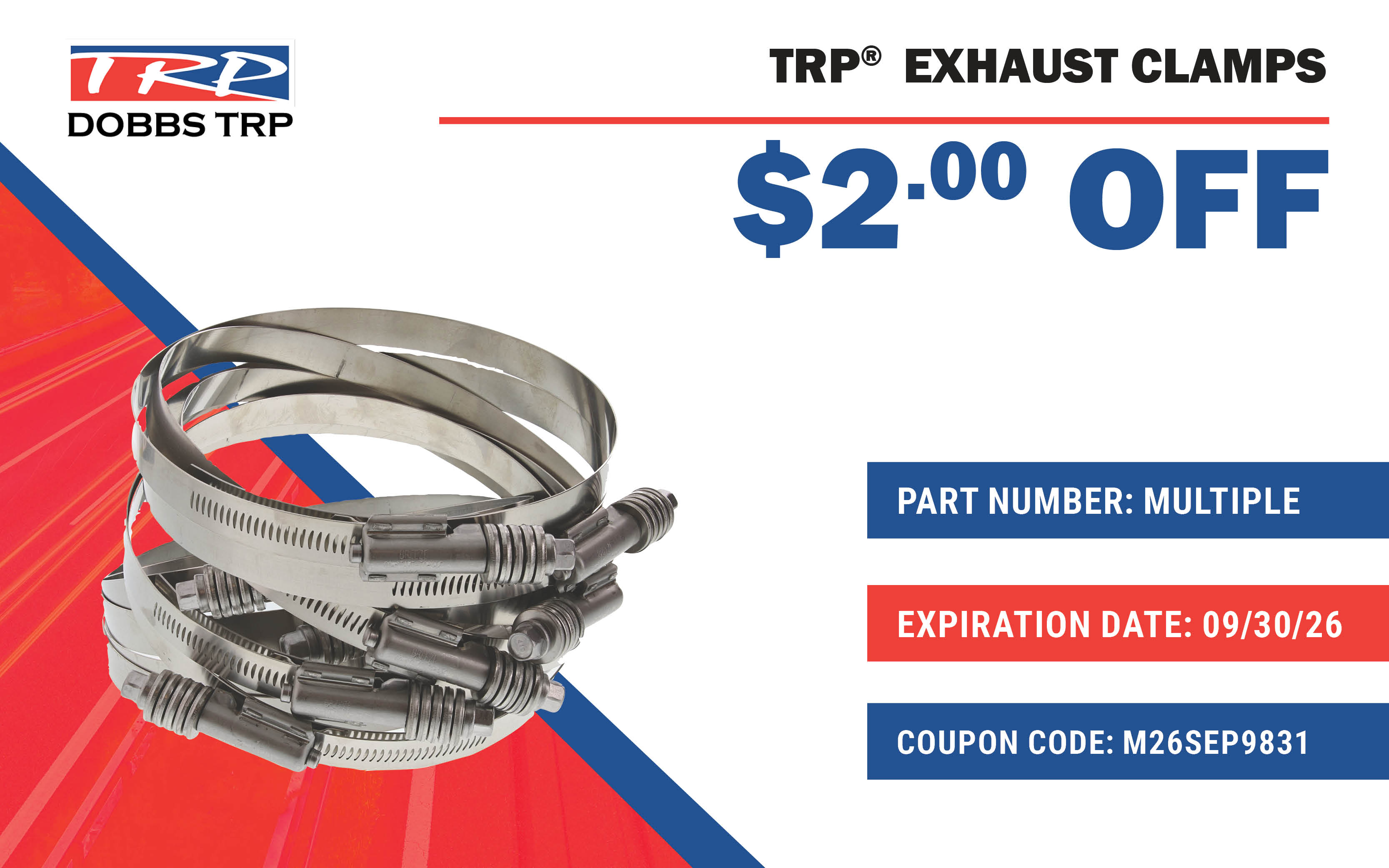 trp exhaust clamps